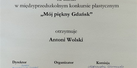 Konkurs plastyczny "Mój piękny Gdańsk"